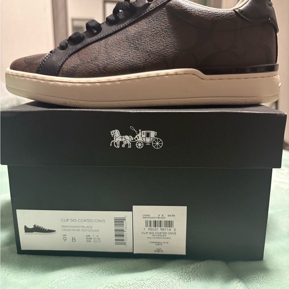 Coach Women Black and Brown Sneakers